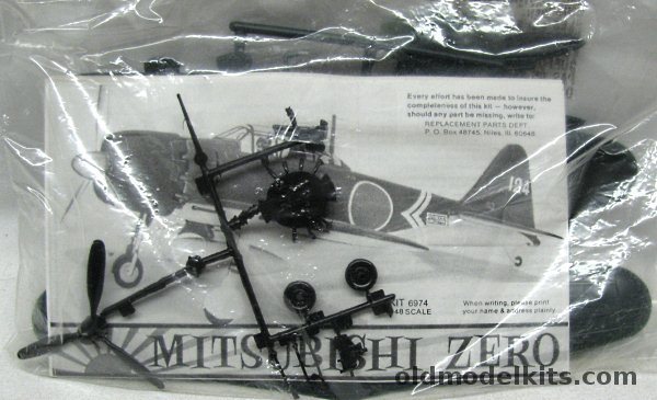 Monogram 1/48 Mitsubishi Zero A6M5 - Bagged YMBC Issue, 6974 plastic model kit